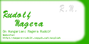 rudolf magera business card
